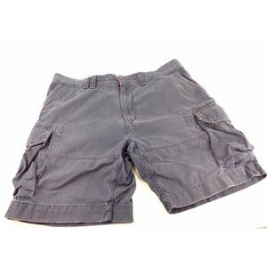 Polo Ralph Lauren Cargo Shorts 42 Blue Flat Front 6 Pockets 10" inseam